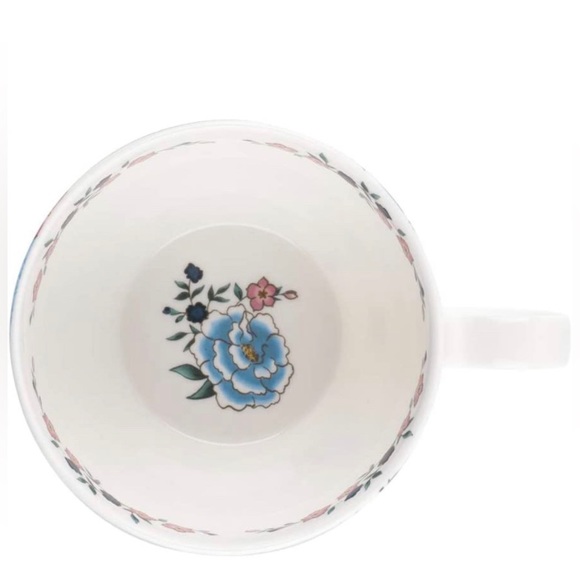 Portobello Wilmslow Fleur Blue Bone China Mugs Tea Cups nwt - Picture 2 of 6